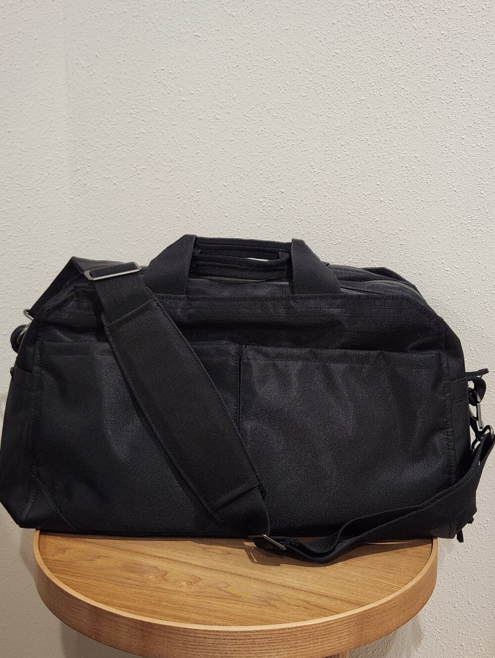 Pakt. One NEW Men's Black Duffel Bag with Padded Shoulder Strap